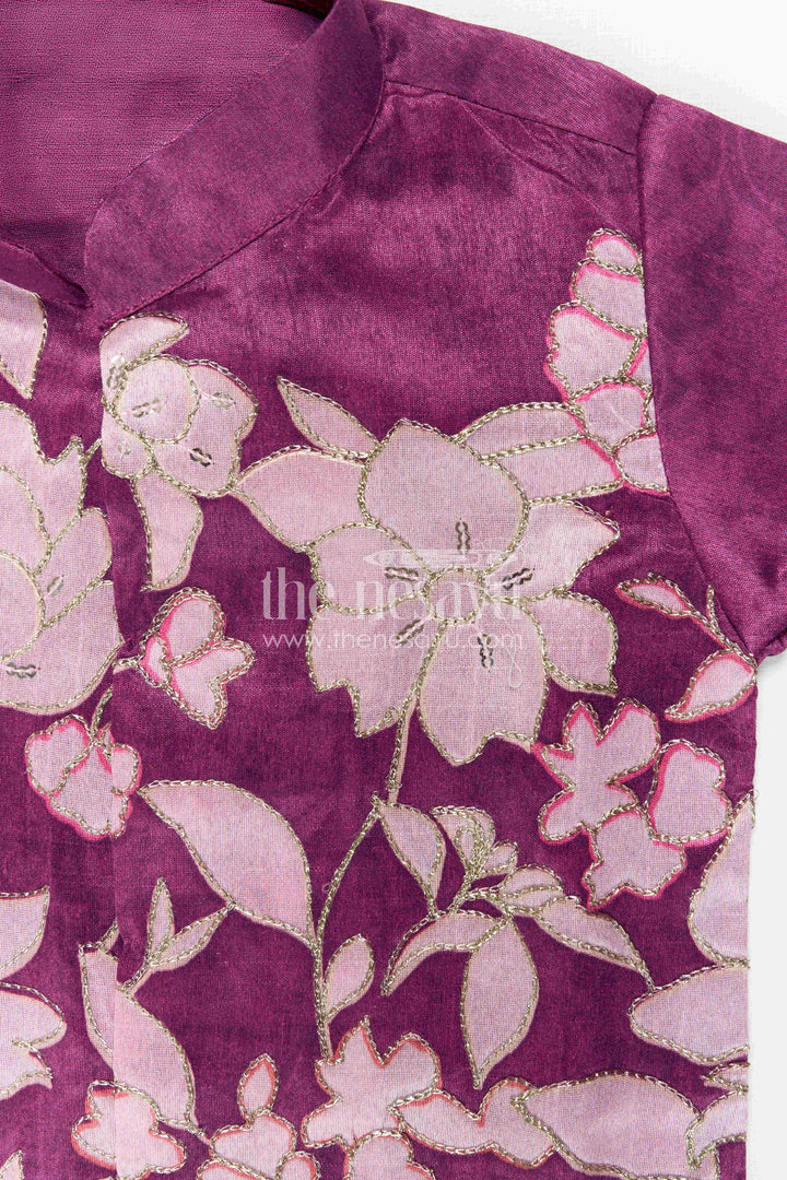 The Nesavu Boys Kurtha Set Boys Kurta Shirt and Pant for Weddings and Festive Celebrations Nesavu Nesavu Boys Green Kurta Set In Viscose Silk With Embroidery For Weddings And Festive Celebrations