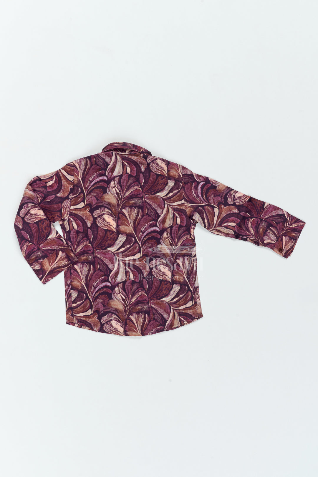 The Nesavu Boys Cotton Shirt Boys Leaf Print Shirt for Festive Dinners Birthdays and Stylish Family Outings Nesavu Nesavu Boys Leaf Print Shirt For Festive Dinners Birthdays Family Outings And Stylish Weekend Occasions