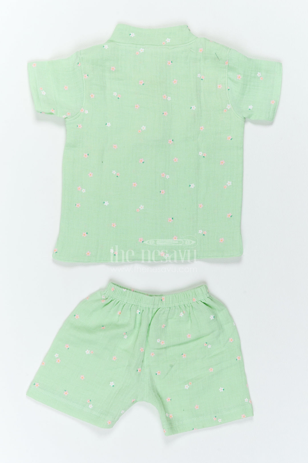 The Nesavu Boys Casual Set Boys Muslin Casual Set for Playdates Travel and Relaxed Weekends Nesavu Nesavu Boys Muslin Casual Set For Playdates Travel Family Outings And Relaxed Summer Weekends
