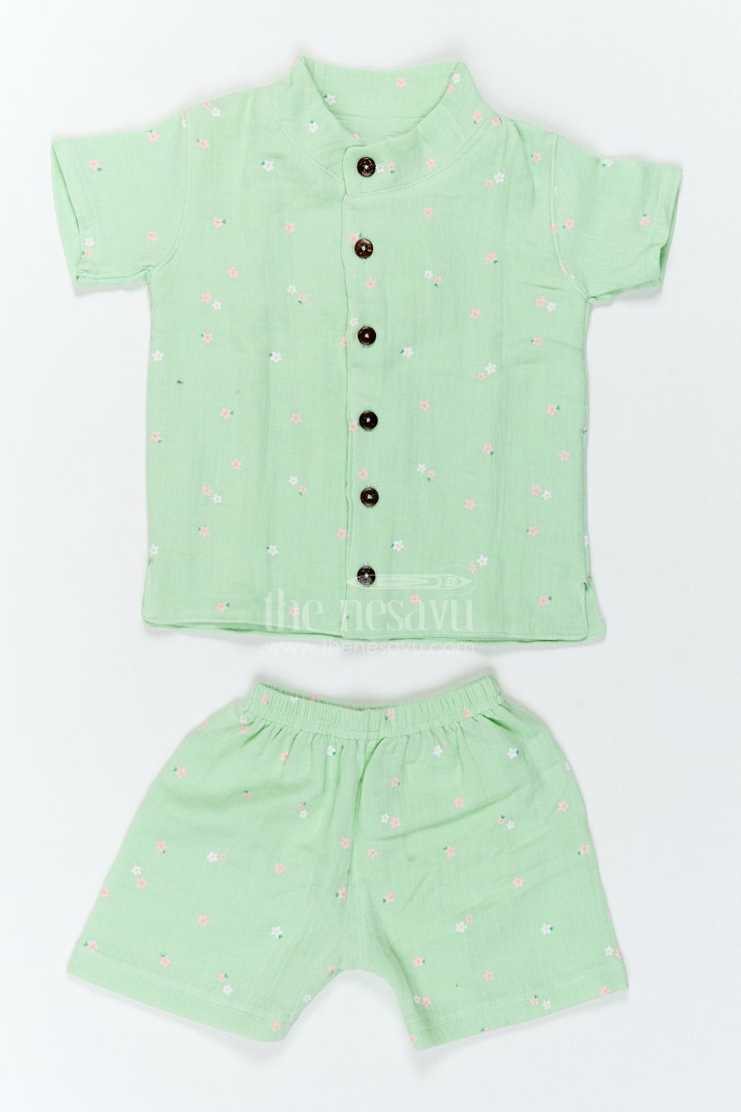 The Nesavu Boys Casual Set Boys Muslin Casual Set for Playdates Travel and Relaxed Weekends Nesavu Nesavu Boys Muslin Casual Set For Playdates Travel Family Outings And Relaxed Summer Weekends