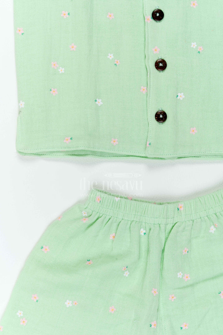 The Nesavu Boys Casual Set Boys Muslin Casual Set for Playdates Travel and Relaxed Weekends Nesavu Nesavu Boys Muslin Casual Set For Playdates Travel Family Outings And Relaxed Summer Weekends