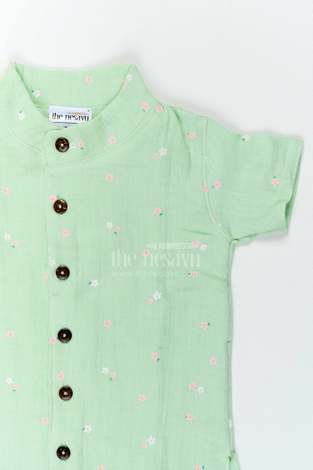 The Nesavu Boys Casual Set Boys Muslin Casual Set for Playdates Travel and Relaxed Weekends Nesavu Nesavu Boys Muslin Casual Set For Playdates Travel Family Outings And Relaxed Summer Weekends