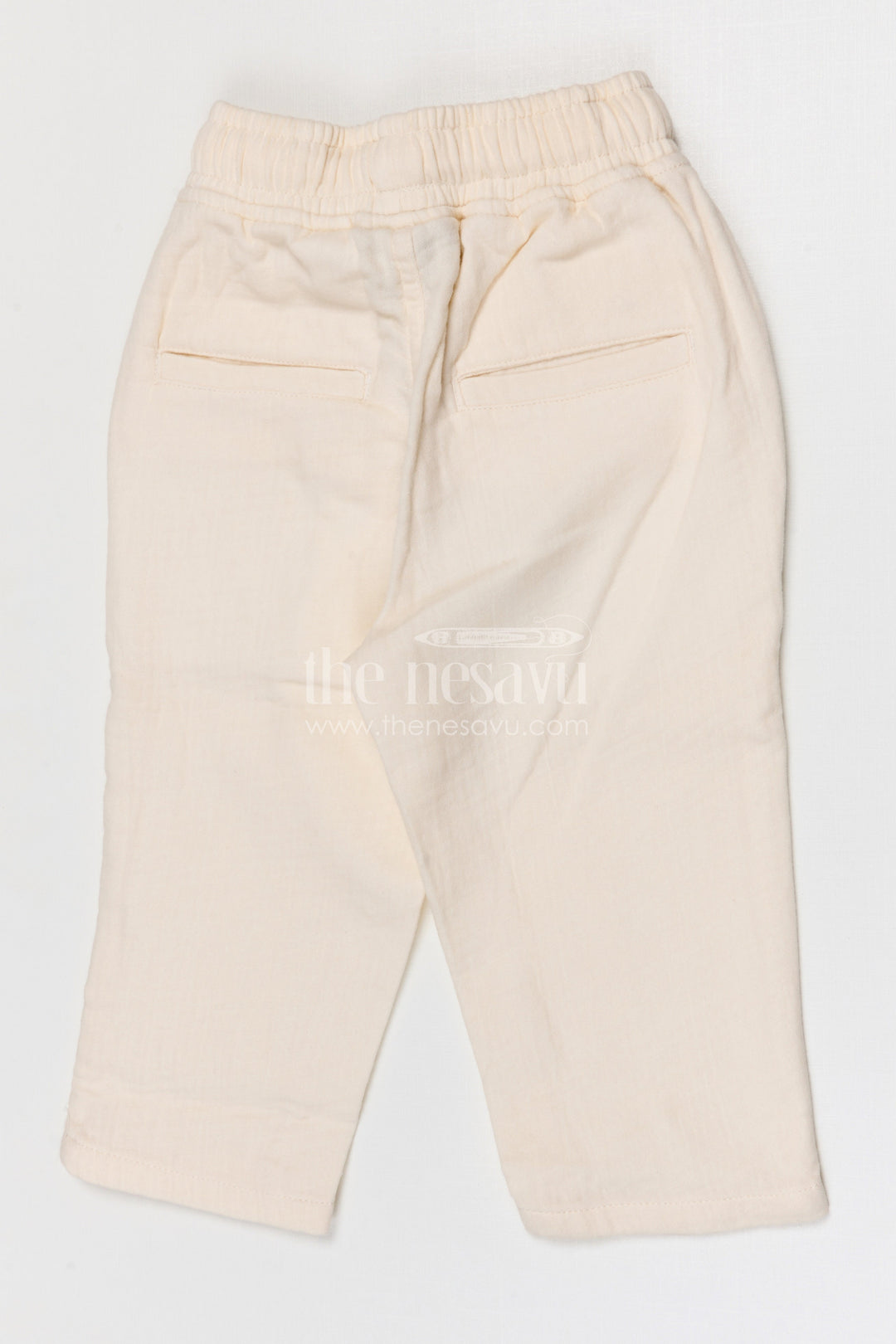 The Nesavu Boys Pant Boys Muslin Cotton Pants for Summer Outings and Relaxed Daily Wear Nesavu Nesavu boys muslin cotton pants for summer outings breathable kids casual drawstring pants