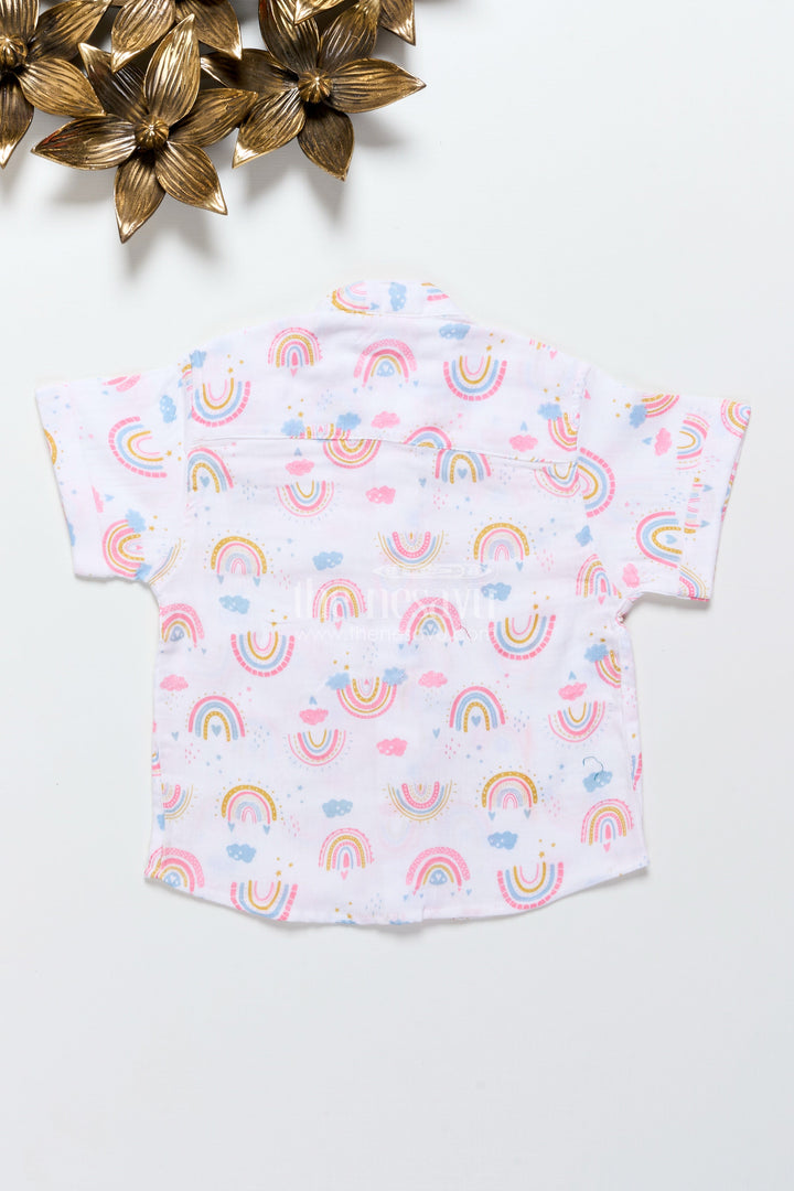 The Nesavu Boys Cotton Shirt Boys Muslin Printed Shirt for Everyday Comfort and Style Nesavu Nesavu boys muslin cotton printed shirt daily wear playdates casual ethnic dressing