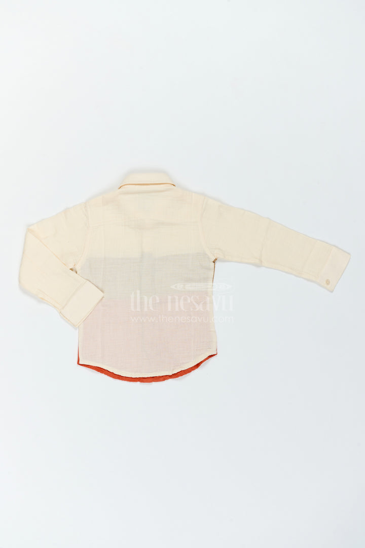 The Nesavu Boys Cotton Shirt Boys Muslin Shirt for Celebrations Family Dinners and Smart Outings Nesavu Nesavu Boys Muslin Shirt For Celebrations Family Dinners Birthdays And Polished Smart Casual Outings