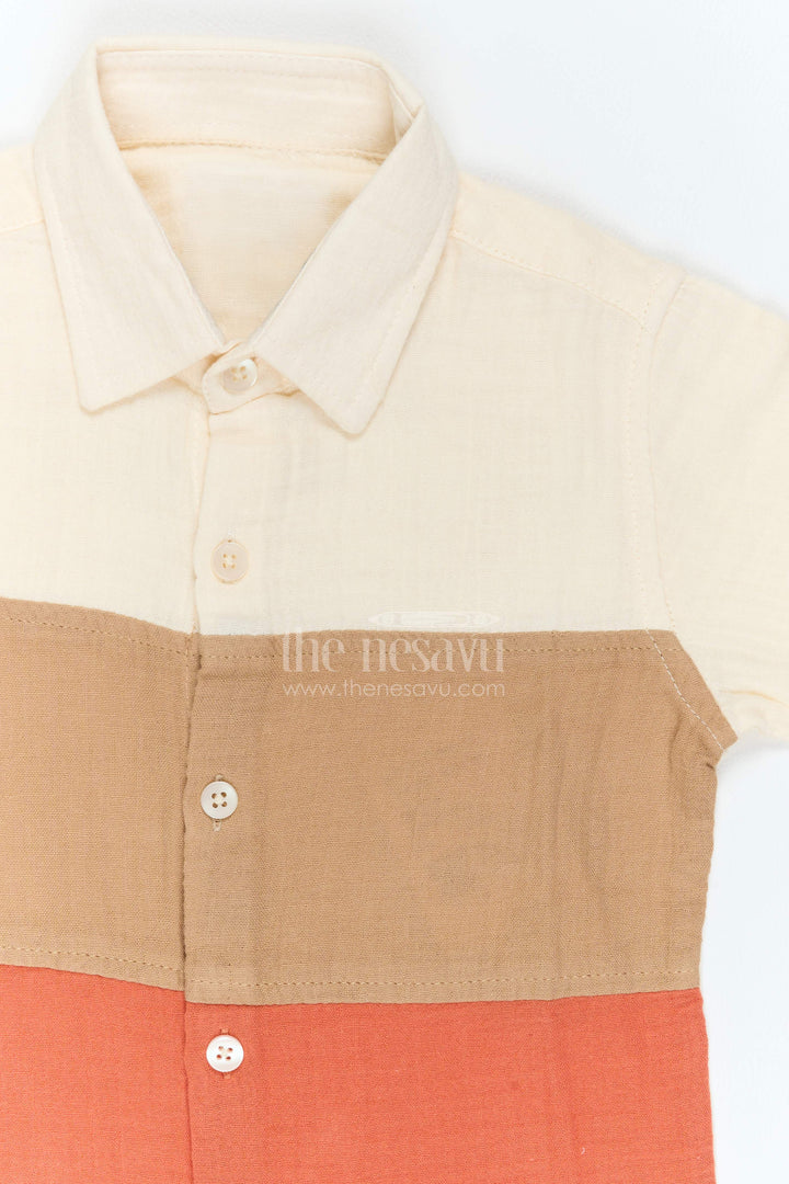 The Nesavu Boys Cotton Shirt Boys Muslin Shirt for Celebrations Family Dinners and Smart Outings Nesavu Nesavu Boys Muslin Shirt For Celebrations Family Dinners Birthdays And Polished Smart Casual Outings