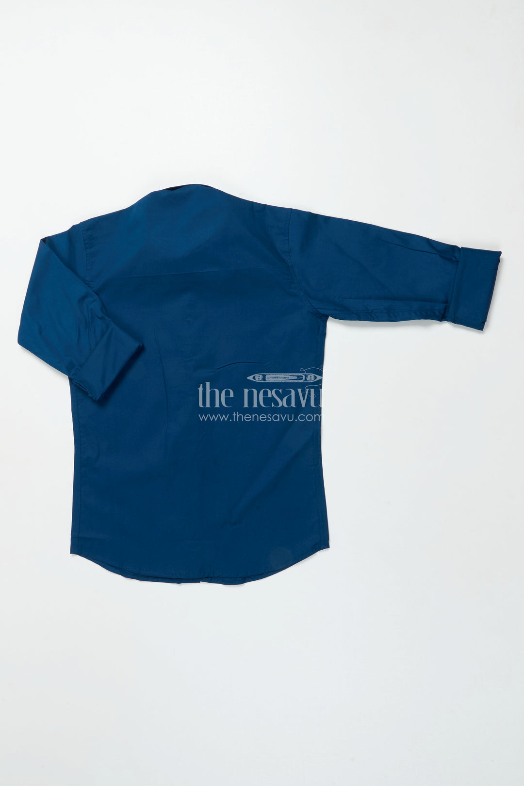 The Nesavu Boys Cotton Shirt Boys Occasion Wear Shirt with Stylish Foil Print for Parties and Events Nesavu Nesavu boys stylish shirt foil print festive gatherings party occasions