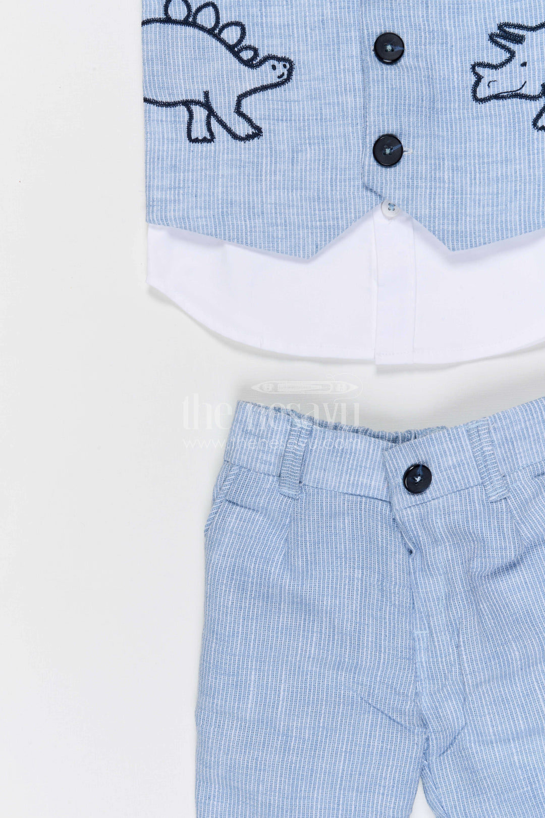 The Nesavu Boys Jacket Sets Boys Party Wear Jacket Set for Birthdays and Celebrations Nesavu Nesavu boys cotton embroidered jacket set for birthday parties celebrations and special occasions