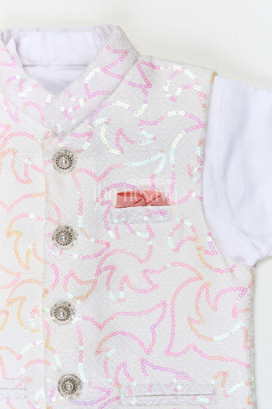 The Nesavu Boys Jacket Sets Boys Party Wear Jacket Set for Weddings and Special Occasions Nesavu Nesavu boys party wear jacket set for weddings and special occasions with sequin embroidery and formal style