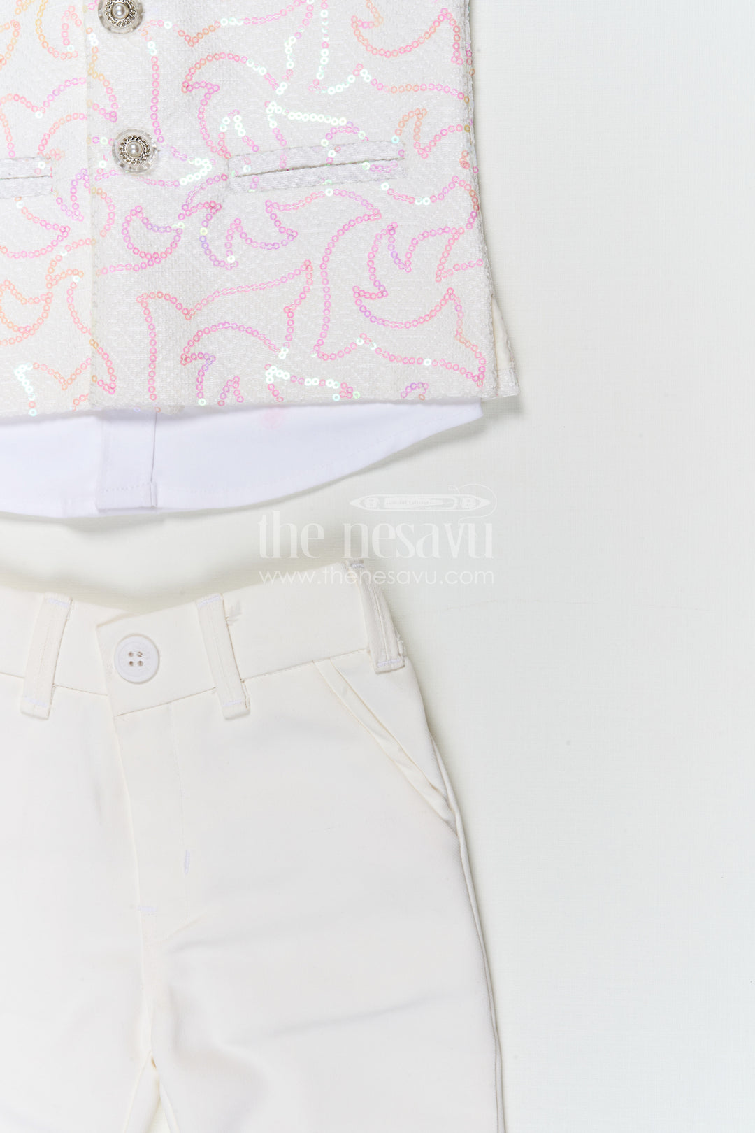 The Nesavu Boys Jacket Sets Boys Party Wear Jacket Set for Weddings and Special Occasions Nesavu Nesavu boys party wear jacket set for weddings and special occasions with sequin embroidery and formal style