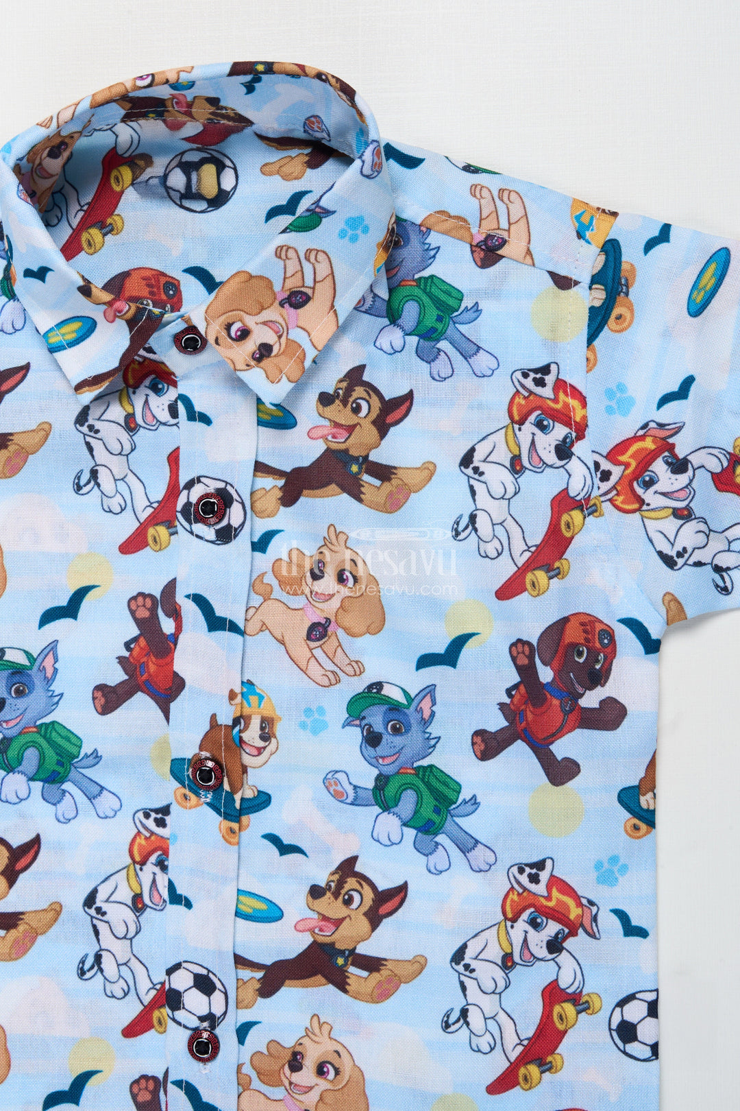 The Nesavu Boys Casual Set Boys Printed Casual Set for Travel, Daycare and Weekend Fun Nesavu Nesavu boys digital print cotton outfit preschool travel days casual summer outings