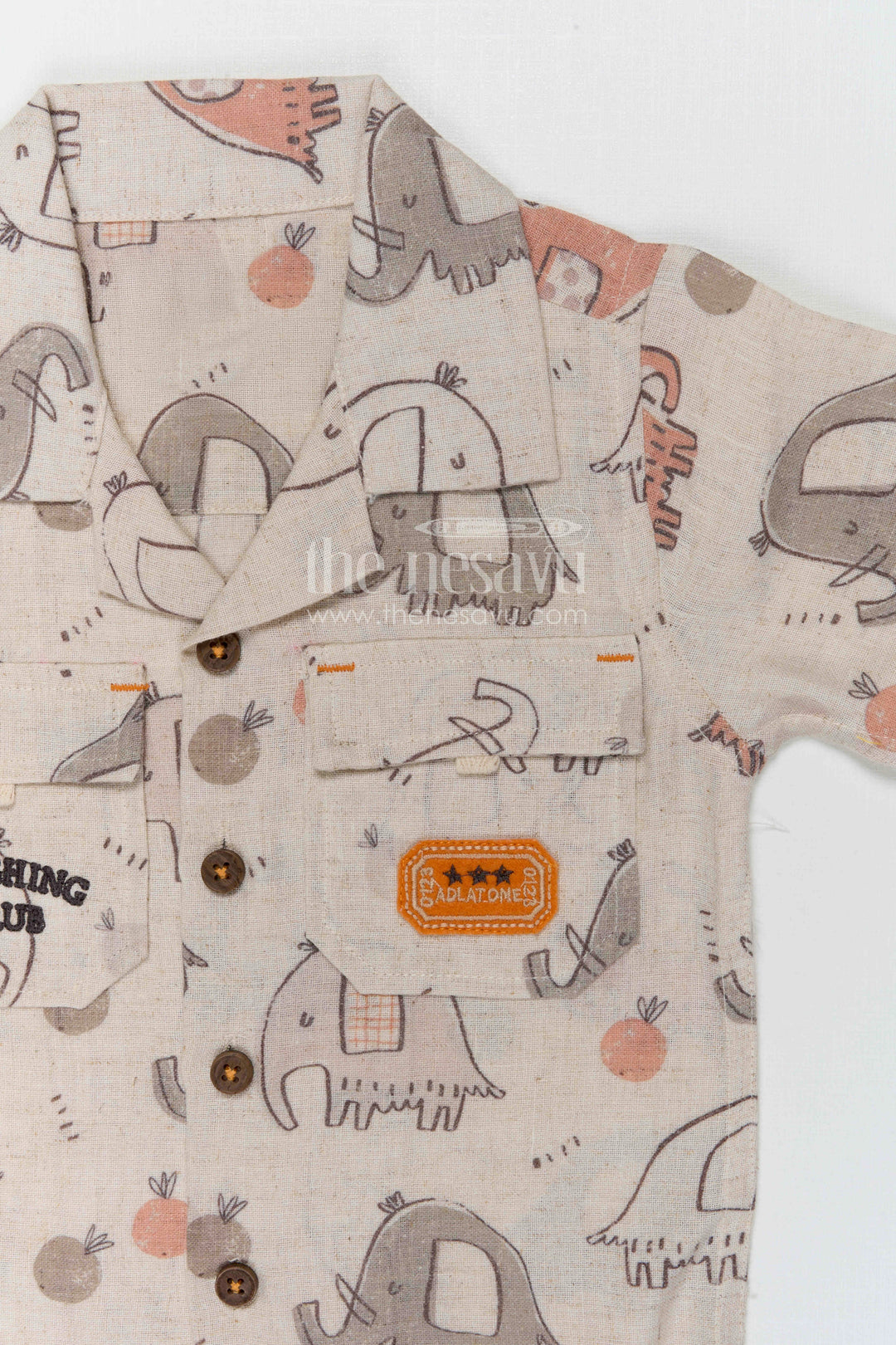 The Nesavu Boys Casual Set Boys Printed Co Ord Set for Casual Outings and Playtime Nesavu Nesavu boys cotton printed co ord set for casual outings and playtime with breathable fabric and fun design