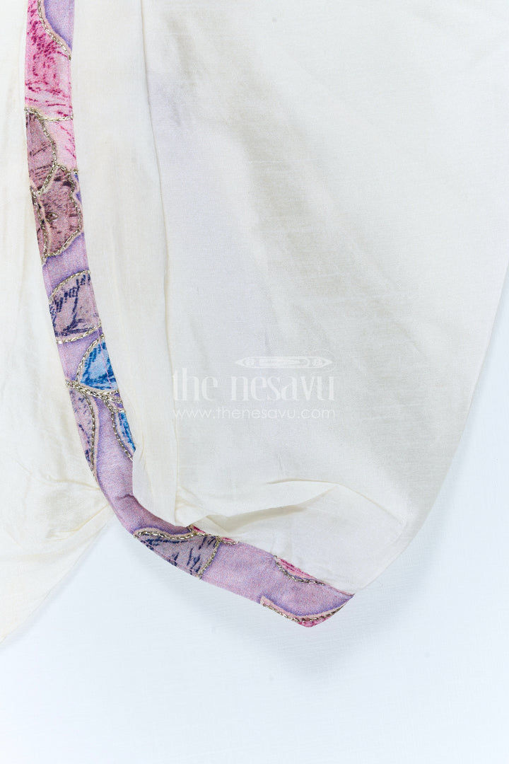 The Nesavu Boys Sherwani Boys Sherwani Set for Celebrations and Festive Occasions Nesavu Nesavu Boys Sherwani Set For Weddings Viscose Silk With Digital Print Festive Ethnic Outfit