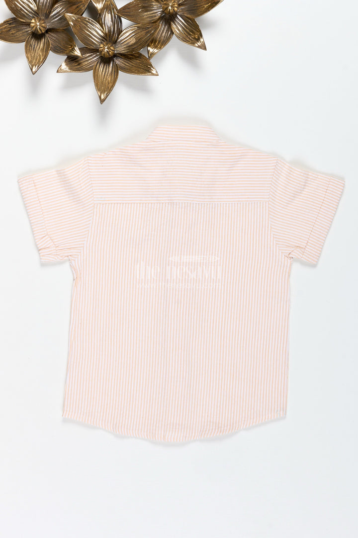 The Nesavu Boys Cotton Shirt Boys Shirt for Casual Ethnic Wear and Summer Gatherings Nesavu Nesavu Boys Cotton Shirt Seersucker Breathable Ethnic Top Summer Functions Casual Wear