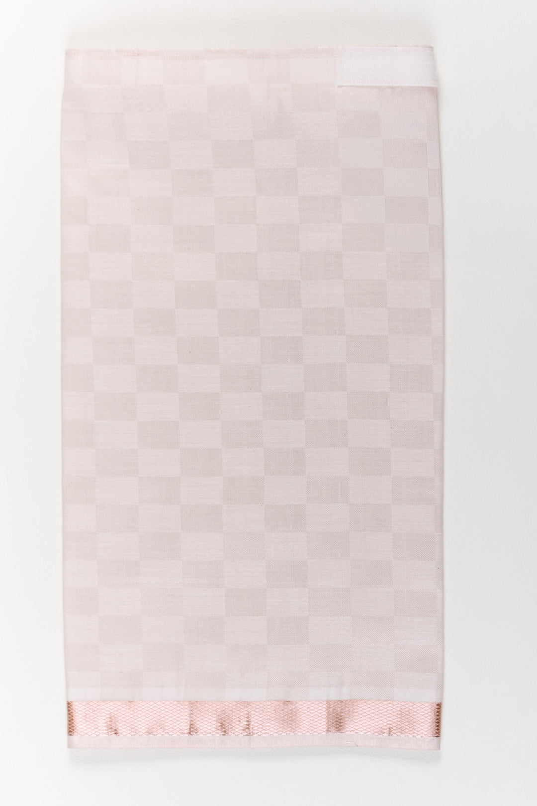 The Nesavu Boys Vesti Boys Silk Dhoti with Rose Gold Zari Border for Traditional Wear Nesavu Boys Silk Dhoti Rose Gold Zari Border Cultural Events Festivals | The Nesavu