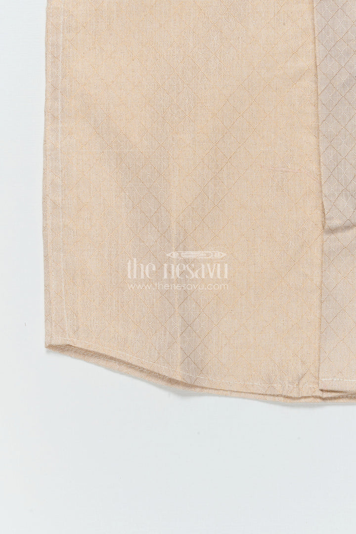 The Nesavu Boys Silk Shirt Boys Silk Shirt for Ethnic Functions and Formal Wear Nesavu Nesavu boys plain tissue silk shirt for ethnic festivals and traditional celebrations