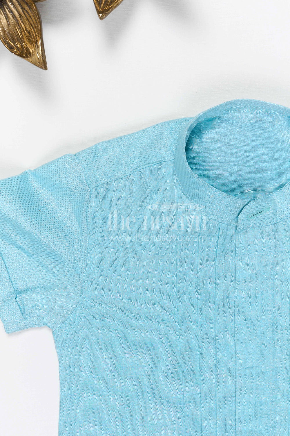 The Nesavu Boys Silk Shirt Boys Silk Shirt for Festive Family Gatherings Nesavu Nesavu Boys Tissue Silk Shirt For Festive Family Gatherings Weddings And Special Occasions