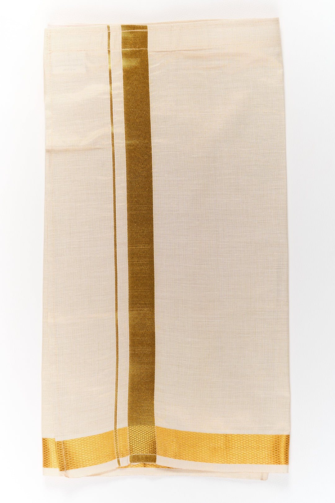 The Nesavu Boys Vesti Boys Silk Vesti with Gold Zari Border for Cultural Events Nesavu Boys Silk Vesti Gold Zari Border Traditional Ceremonies Festivals | The Nesavu