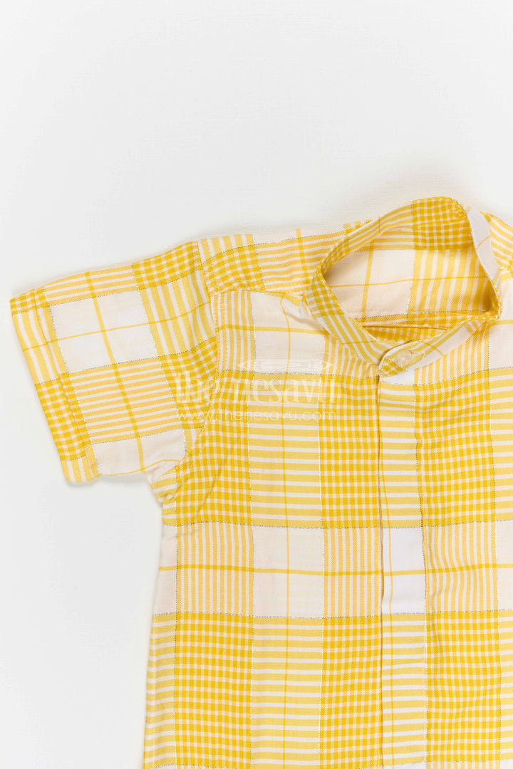 The Nesavu Boys Cotton Shirt Boys Striped Shirt for Casual Outings and Summer Wear Nesavu Nesavu Boys Striped Cotton Shirt For Casual Outings And Comfortable Summer Wear