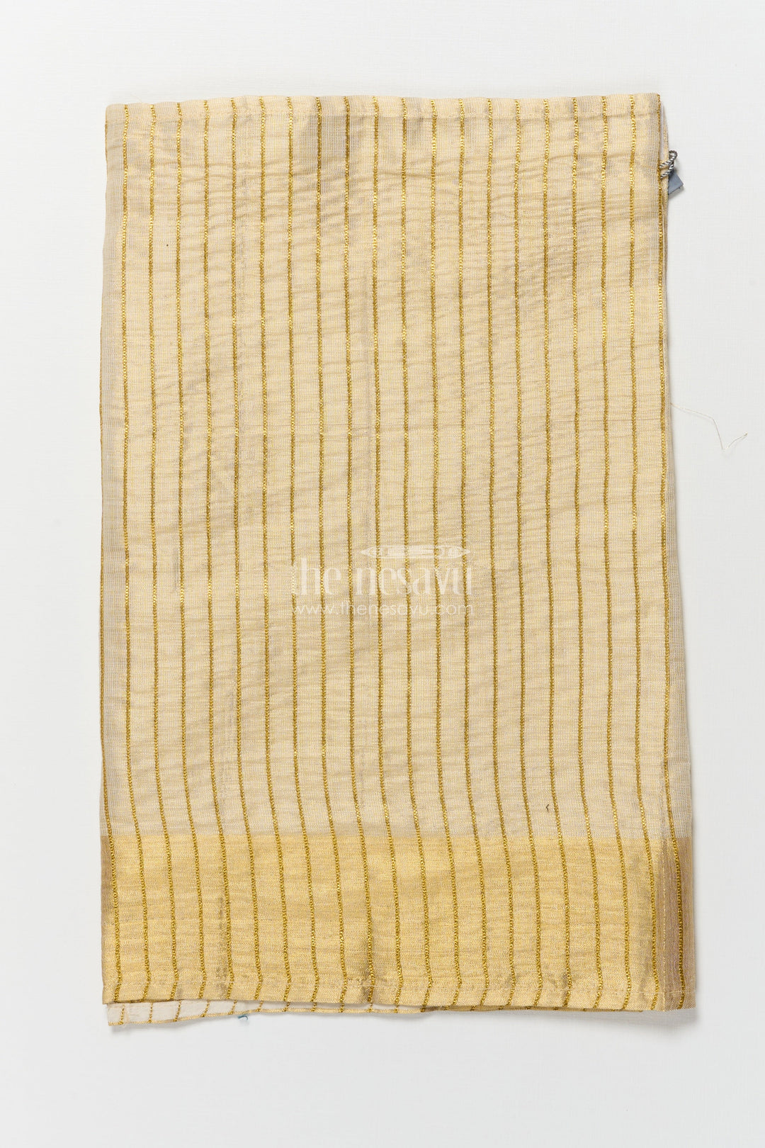 The Nesavu Boys Vesti Boys Striped Vesti for Traditional Events and Festive Occasions Nesavu Nesavu boys striped tissue vesti festive family functions traditional celebrations