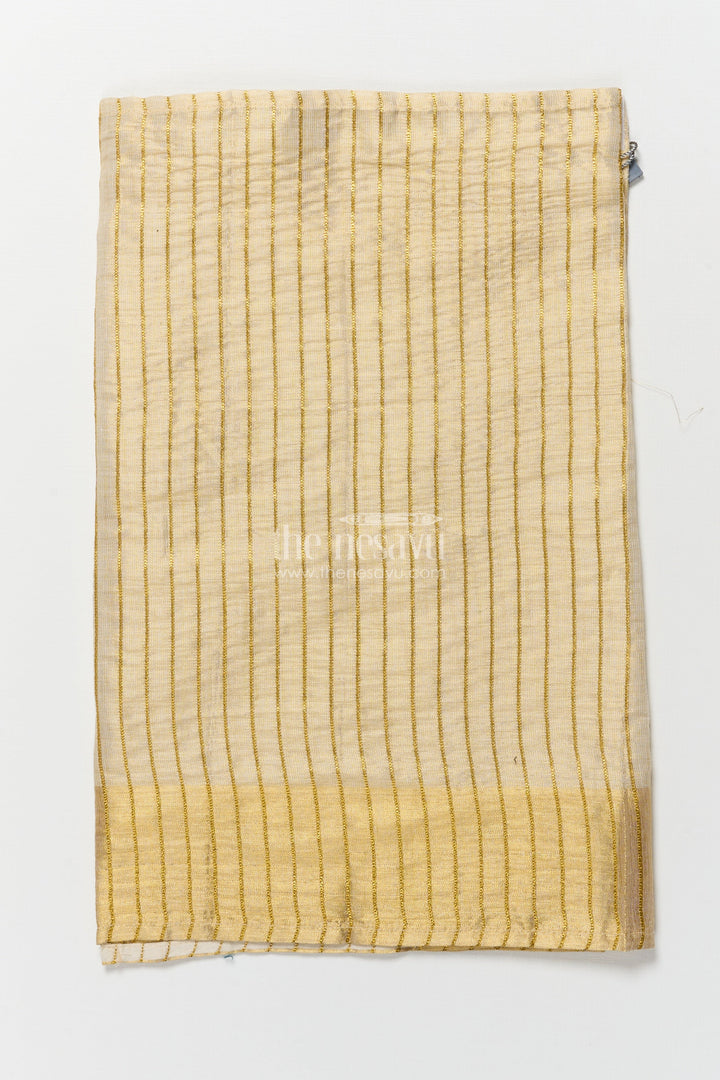 The Nesavu Boys Vesti Boys Striped Vesti for Traditional Events and Festive Occasions Nesavu Nesavu boys striped tissue vesti festive family functions traditional celebrations