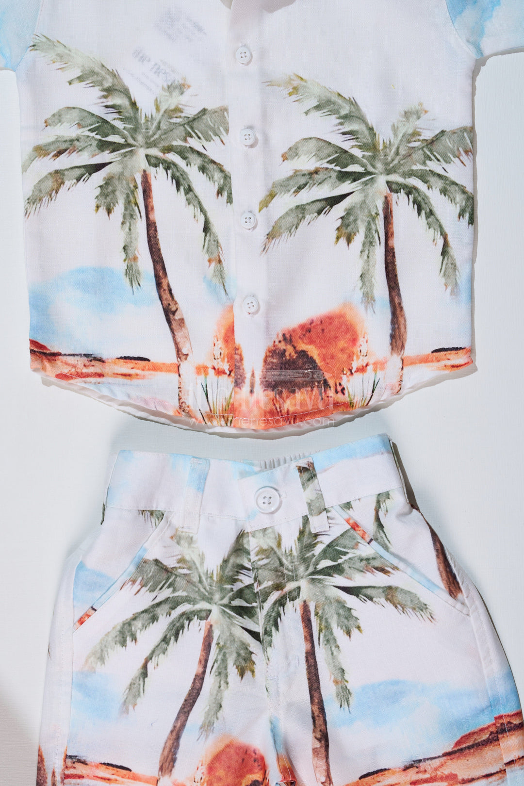 The Nesavu Boys Casual Set Boys Stylish Casual Shirts with Palm Tree Print and Matching Beach Shorts Nesavu Boys Stylish Casual Shirts Palm Tree Print Matching Beach Shorts | The Nesavu