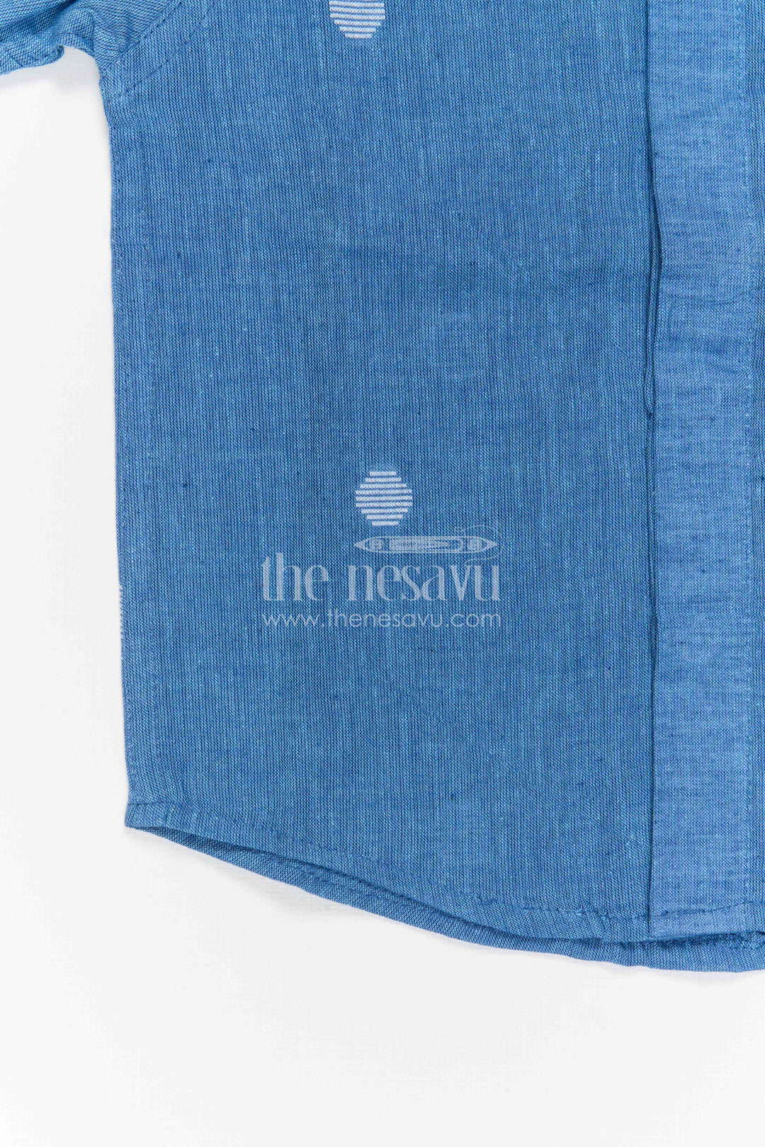 The Nesavu Boys Cotton Shirt Boys Textured Cotton Shirt for Casual Outings and Holidays Nesavu Nesavu Boys Textured Cotton Shirt For Casual Outings And Holiday Wear
