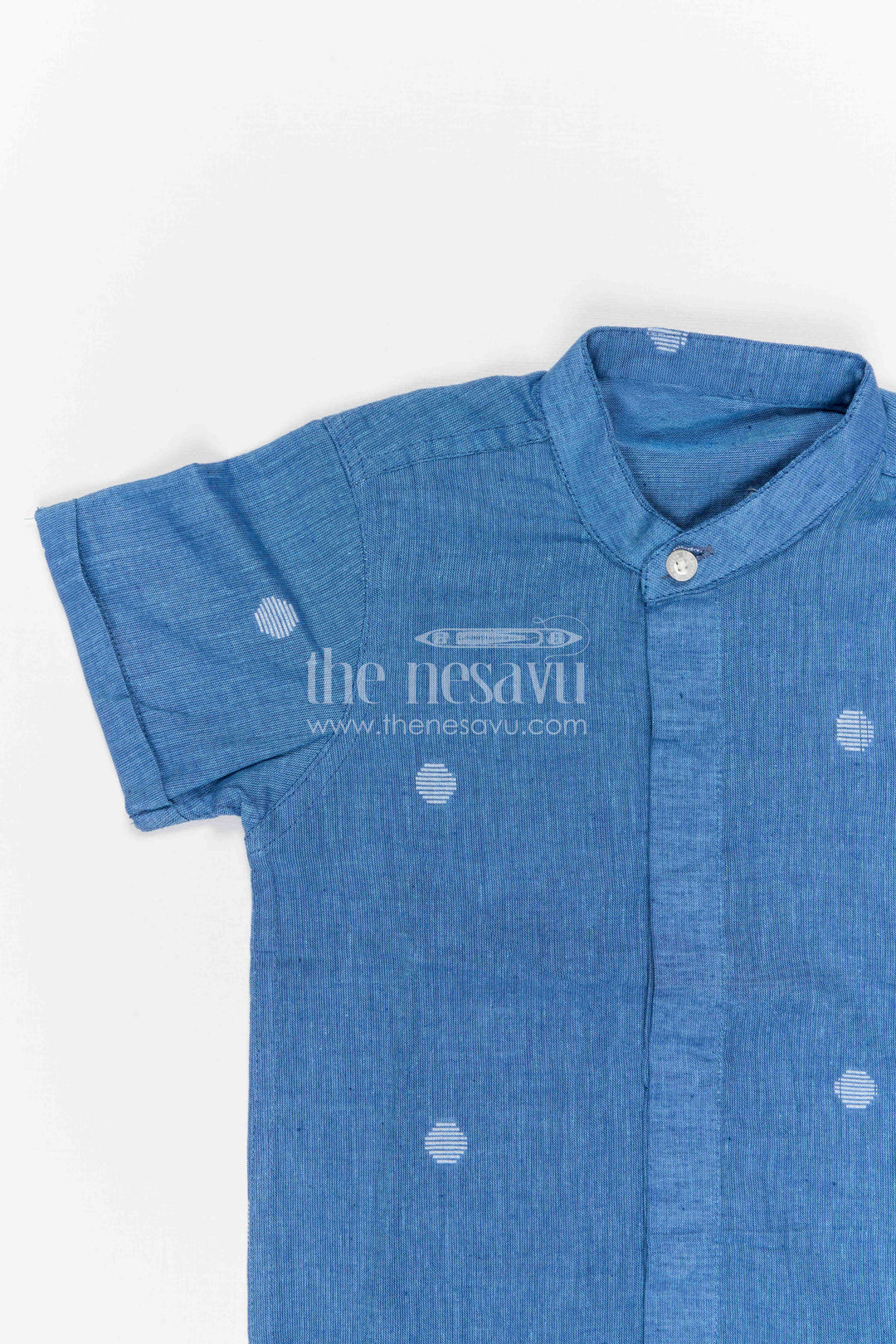 The Nesavu Boys Cotton Shirt Boys Textured Cotton Shirt for Casual Outings and Holidays Nesavu Nesavu Boys Textured Cotton Shirt For Casual Outings And Holiday Wear