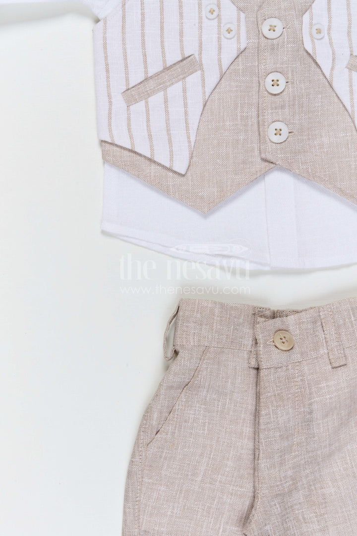 The Nesavu Boys Jacket Sets Boys Traditional Jacket Set for Festive Celebrations and Cultural Events Nesavu Nesavu boys traditional cotton jacket set for festive celebrations weddings and cultural functions