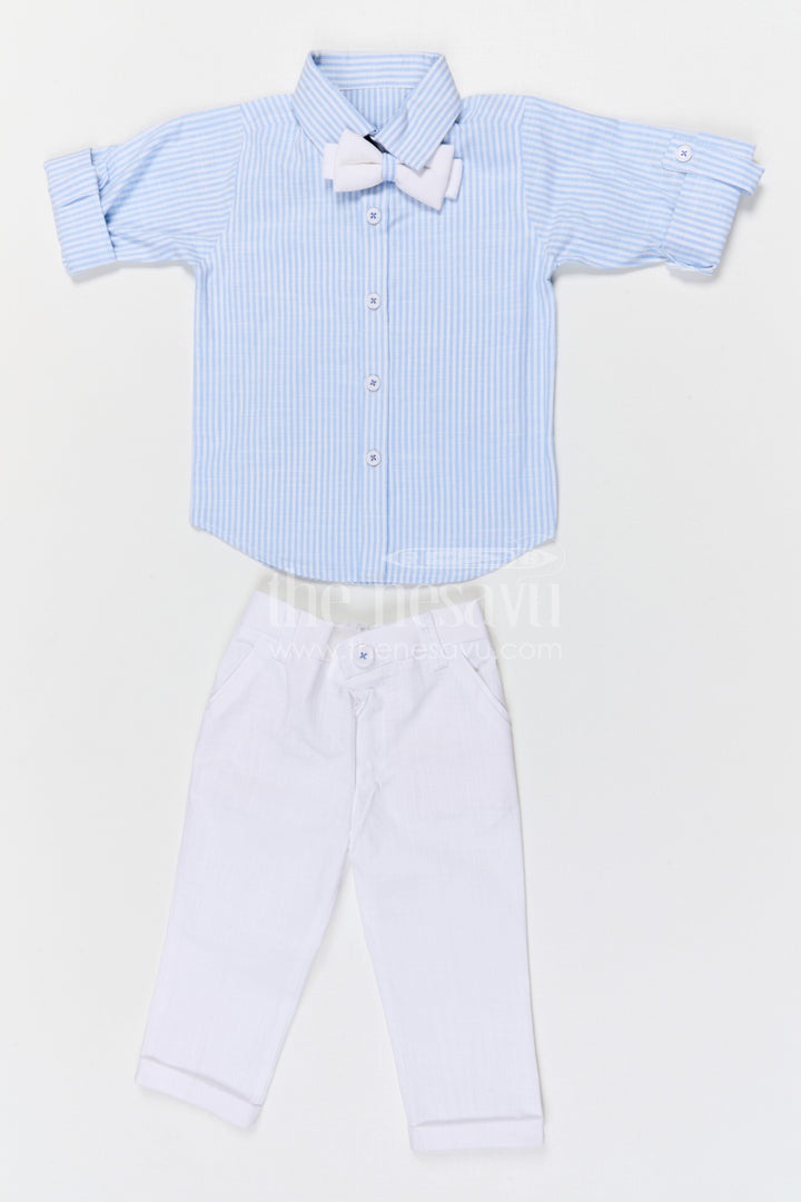 The Nesavu Boys Jacket Sets Boys Traditional Jacket Set for Festive Celebrations and Family Functions Nesavu Nesavu boys cotton striped jacket set for festive celebrations weddings and family occasions