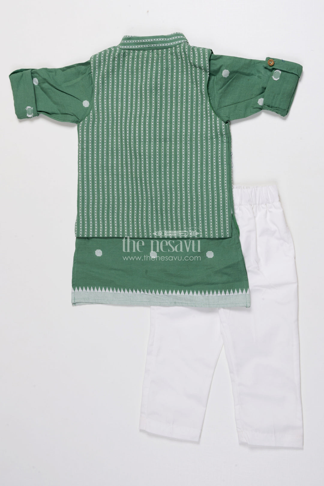 The Nesavu Boys Jacket Sets Boys Traditional Jacket Set for School Ethnic Days and Temple Visits Nesavu Nesavu boys handloom cotton jacket set jacquard weave school events temple functions