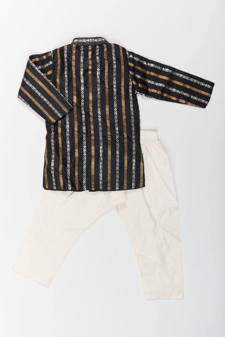 The Nesavu Boys Kurtha Set Boys Traditional Kurta Set for Weddings Temple Visits and Festive Events Nesavu Nesavu Boys Traditional Kurta Set For Weddings Temple Visits Poojas And Festive Family Occasions
