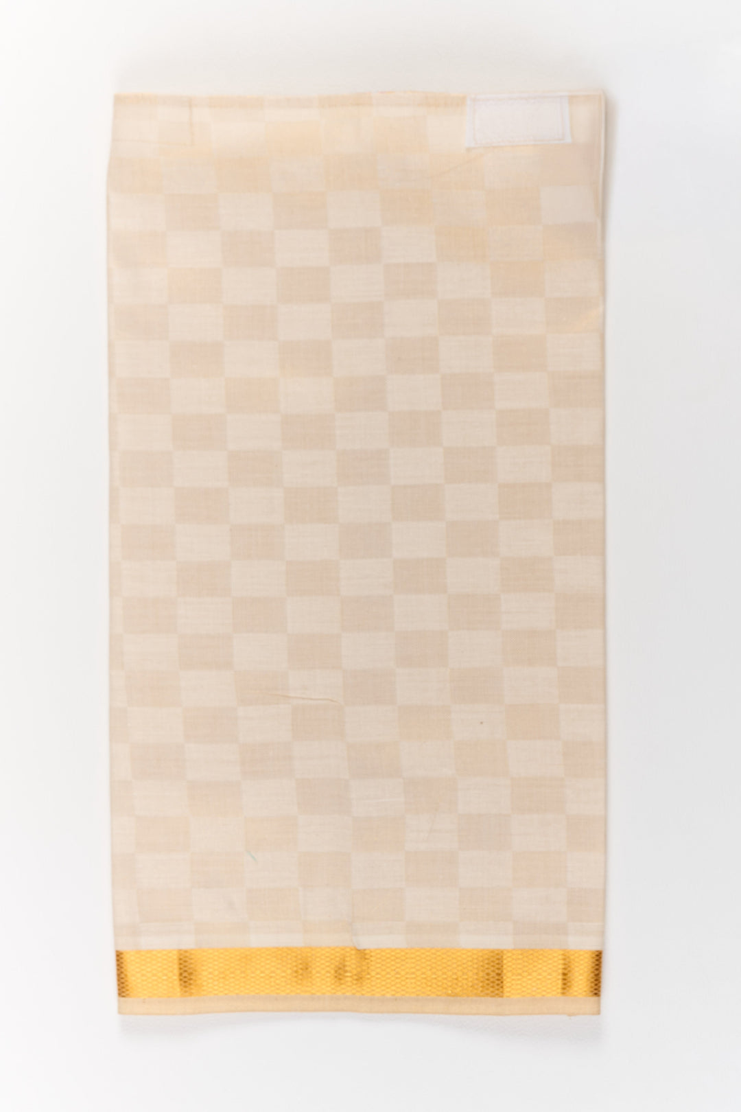 The Nesavu Boys Vesti Boys Traditional Silk Dhoti with Gold Zari Border for Festive Wear Nesavu Boys Traditional Silk Dhoti Gold Zari Border Weddings Festivals | The Nesavu