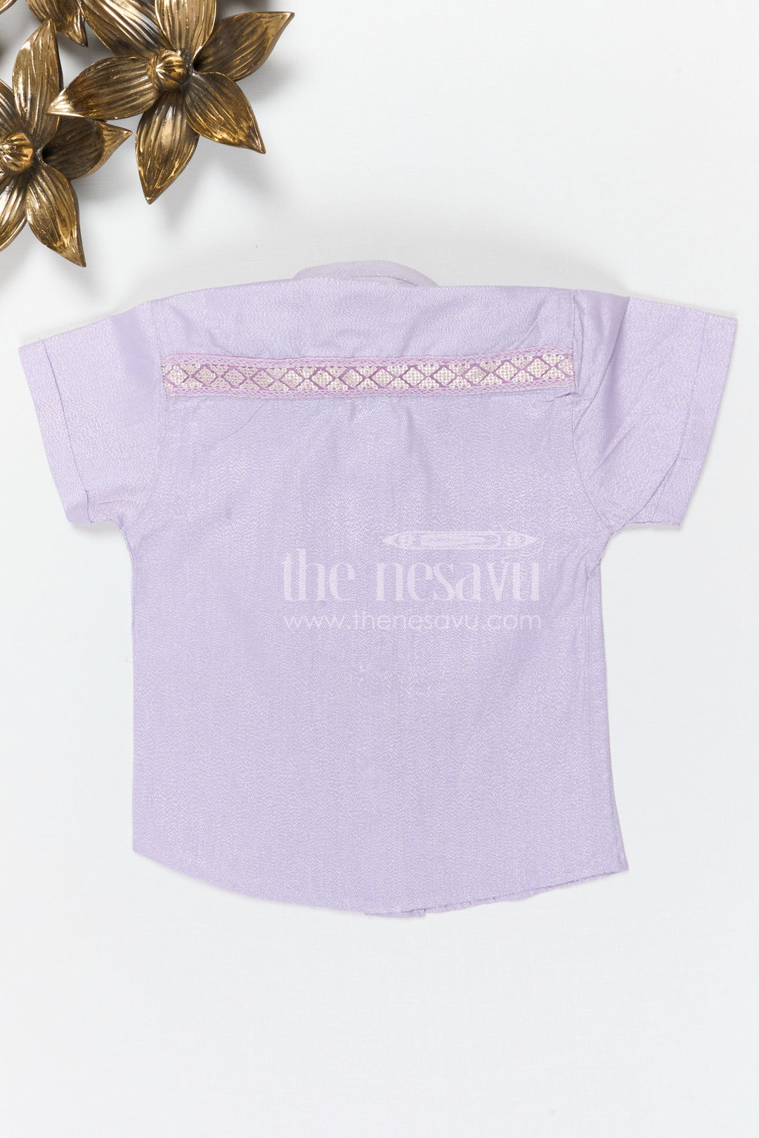 The Nesavu Boys Silk Shirt Boys Traditional Silk Shirt for Weddings and Receptions Nesavu Nesavu Boys Tissue Silk Shirt For Weddings Receptions And Traditional Festive Occasions