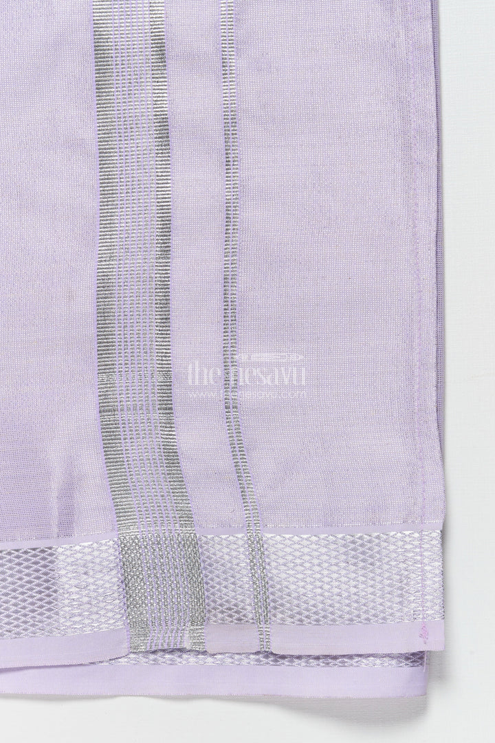 The Nesavu Boys Vesti Boys Traditional Vesti for Casual Poojas and Family Rituals Nesavu Nesavu boys tissue vesti casual rituals poojas breathable lightweight fabric