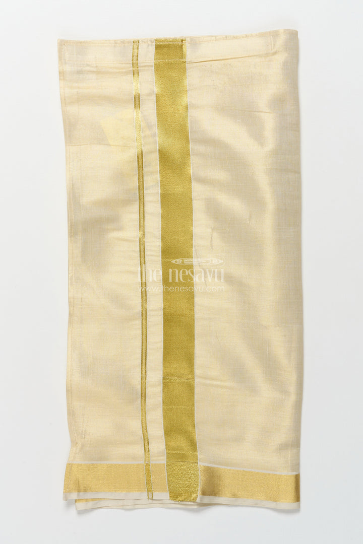 The Nesavu Boys Vesti Boys Traditional Vesti for Family Rituals and Festive Wear Nesavu Nesavu boys traditional tissue vesti zari border rituals functions ethnic celebrations