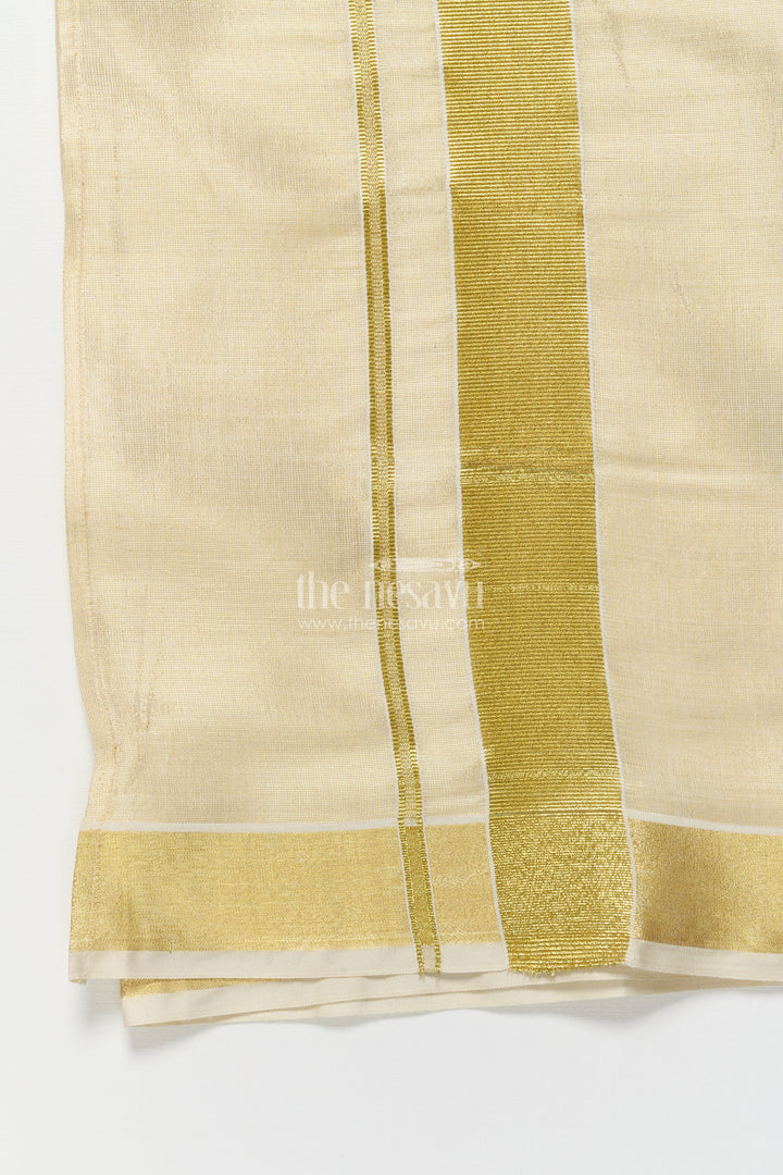 The Nesavu Boys Vesti Boys Traditional Vesti for Family Rituals and Festive Wear Nesavu Nesavu boys traditional tissue vesti zari border rituals functions ethnic celebrations