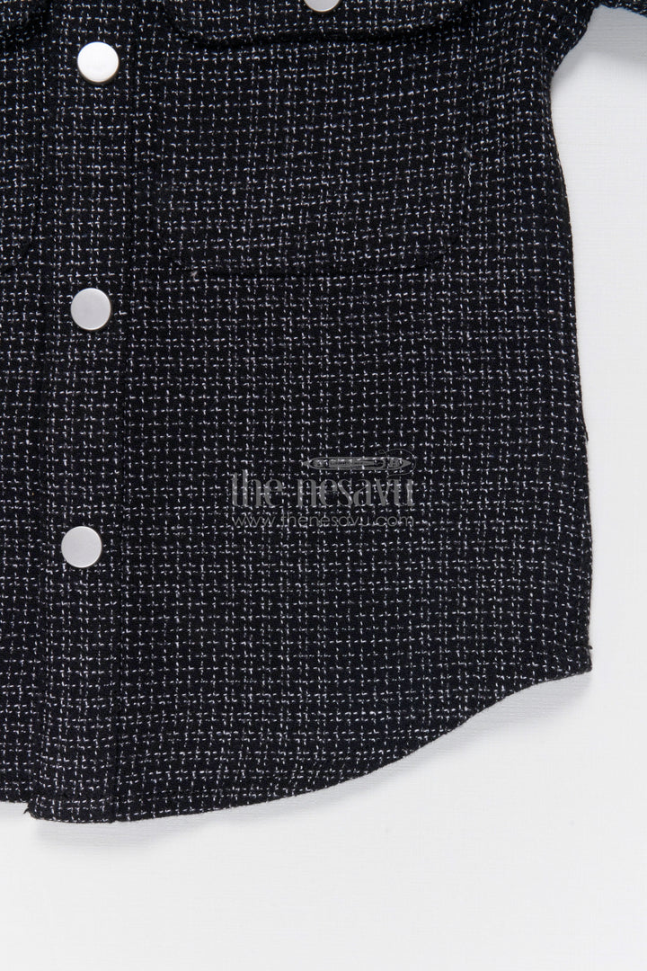 The Nesavu Boys Cotton Shirt Boys Tweed Cotton Shirt for Festive and Casual Wear Nesavu Nesavu Boys Tweed Cotton Shirt For Festive Occasions Casual Outings And Smart Styling