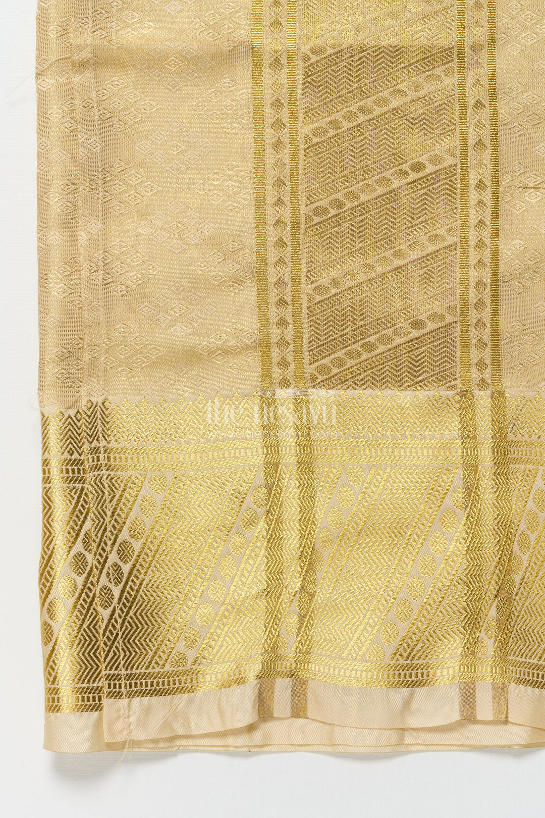 The Nesavu Boys Vesti Boys Zari Vesti for Wedding Ceremonies and Festive Rituals Nesavu Nesavu boys vesti embossed tissue rich zari border weddings traditional occasions