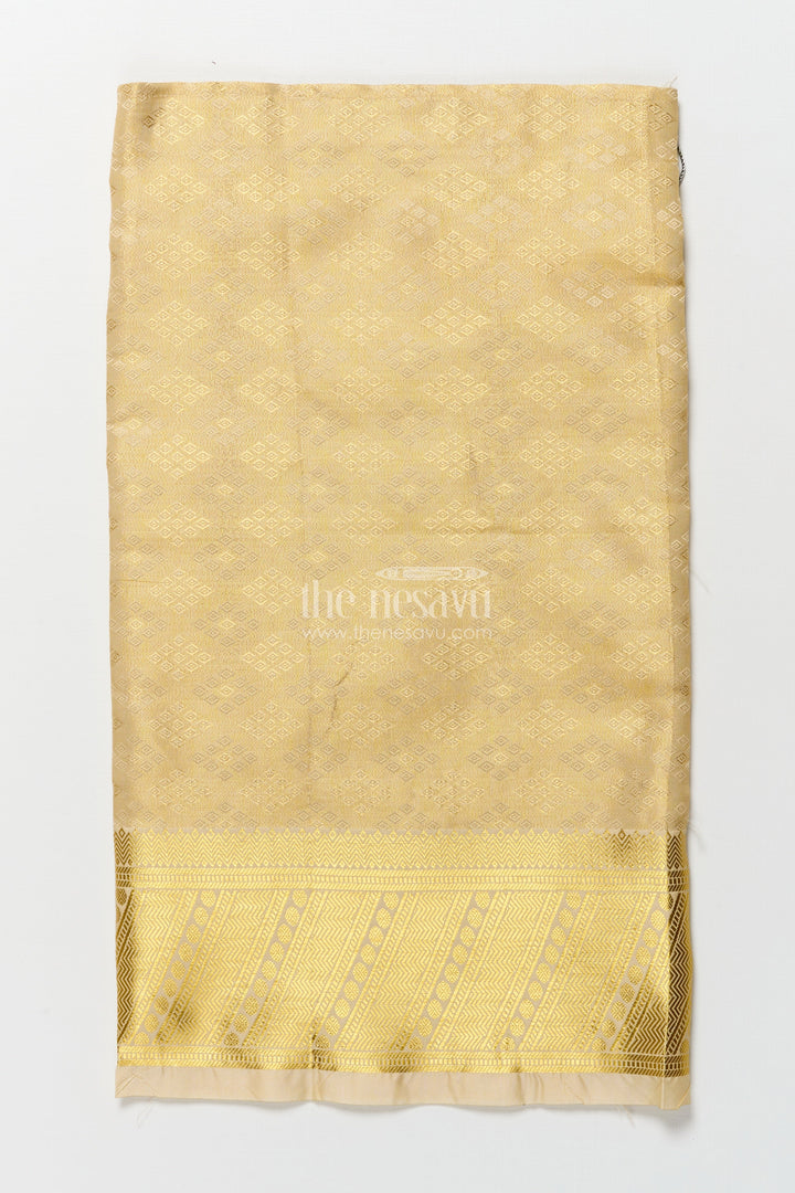 The Nesavu Boys Vesti Boys Zari Vesti for Wedding Ceremonies and Festive Rituals Nesavu Nesavu boys vesti embossed tissue rich zari border weddings traditional occasions