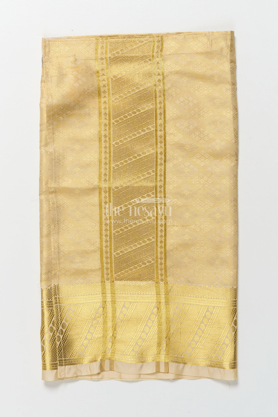 The Nesavu Boys Vesti Boys Zari Vesti for Wedding Ceremonies and Festive Rituals Nesavu Nesavu boys vesti embossed tissue rich zari border weddings traditional occasions