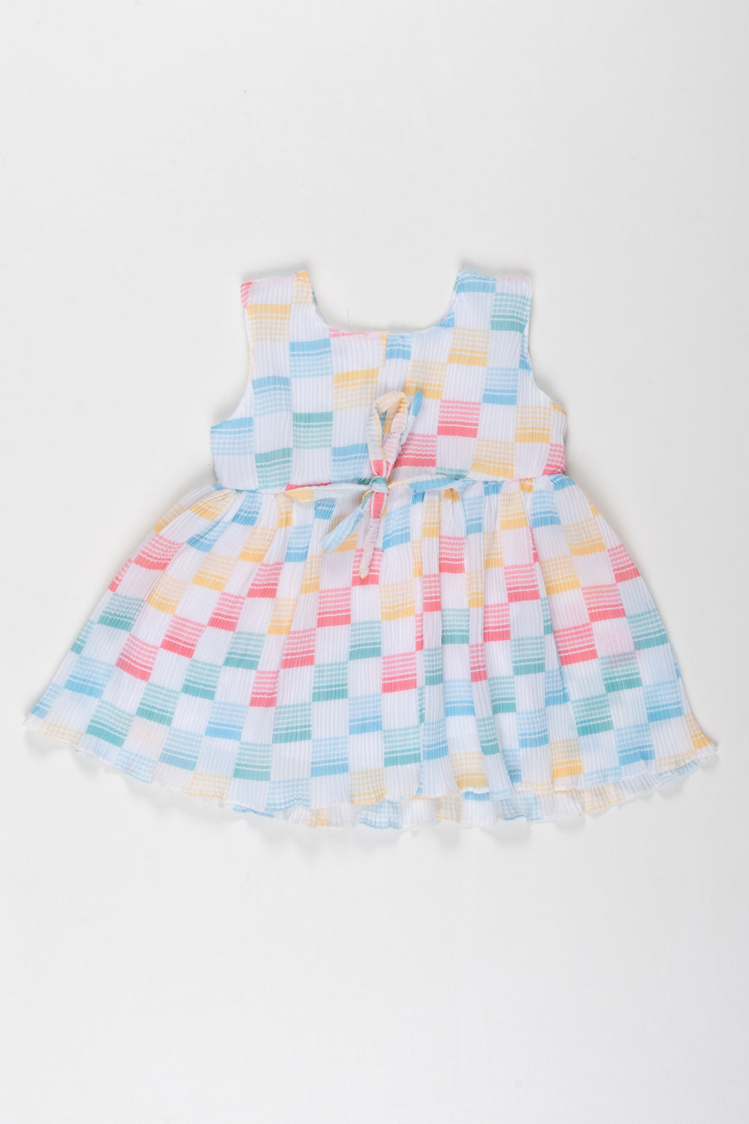 The Nesavu Baby Fancy Frock Candy Stripes Baby Girl Frock - A Summer Delight Nesavu Candy Stripes Sleeveless Frock for Baby Girls | Shop Latest Summer Trends | The Nesavu