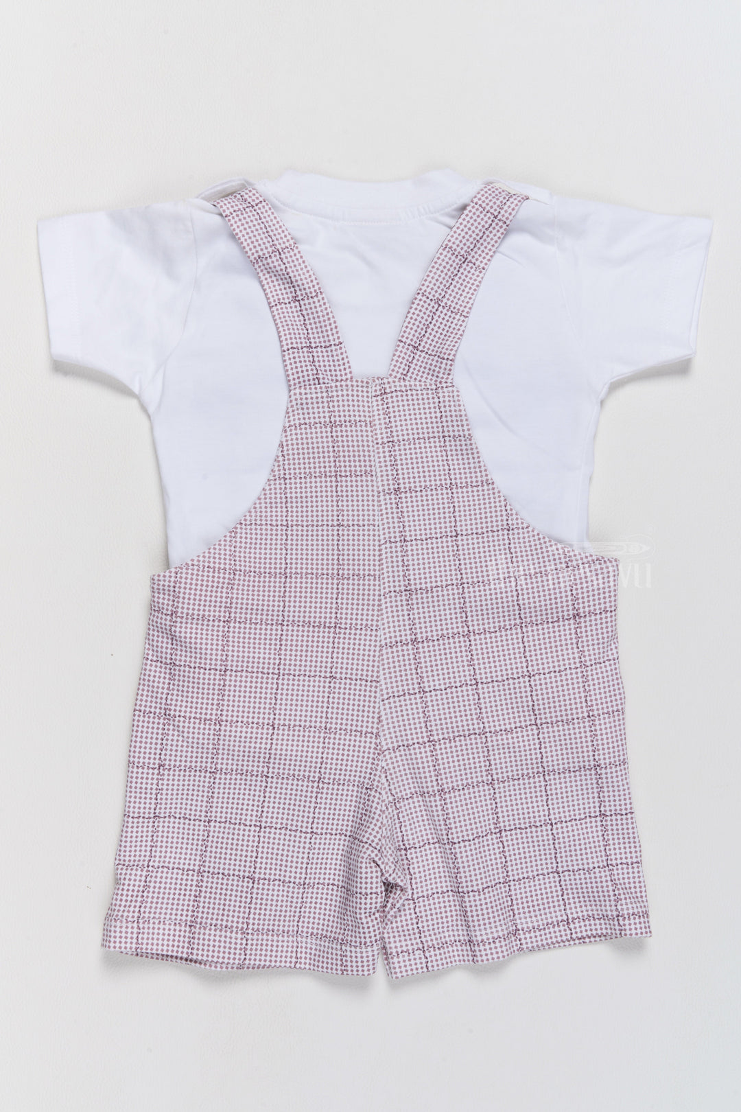 The Nesavu Baby Casual Sets Casual Babydoll Dress Pink Checked Elephant Applique Cotton Dungaree Set Nesavu Casual Babydoll Dress Pink Checked Dungaree Set Elephant Applique | The Nesavu