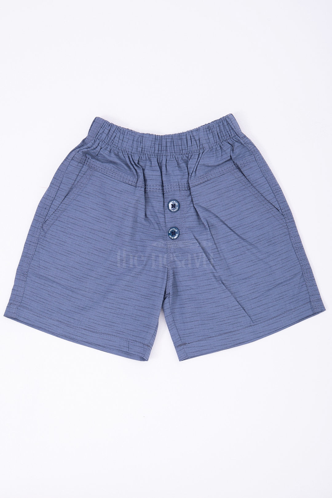 The Nesavu Boys Shorts Casual Blue Cotton Boys Shorts Nesavu 16 (1Y) / Blue BWS003C-16 Casual Blue Cotton Boys Shorts with Elastic Waist