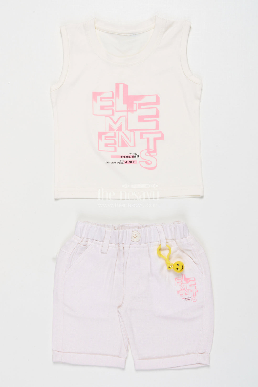 The Nesavu Boys Casual Set Casual Shirt and Shorts Set for Boys Everyday Summer Wear Nesavu Nesavu Boys Cotton Casual Shirt Shorts Digital Wave Print Everyday Comfort