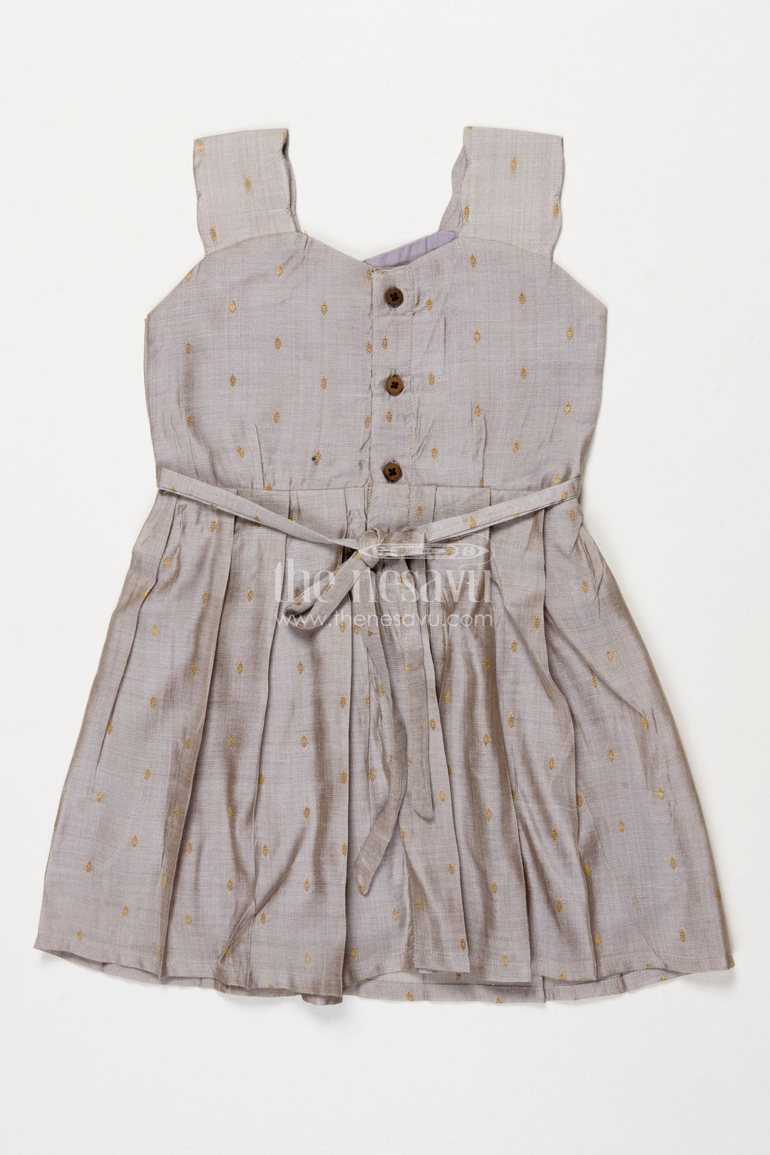 The Nesavu Girls Chanderi Frock Chanderi Frock for Toddler Girls for School Ethnic Day and Family Events Nesavu Nesavu chanderi frock for toddler girls perfect for school ethnic day and cultural events