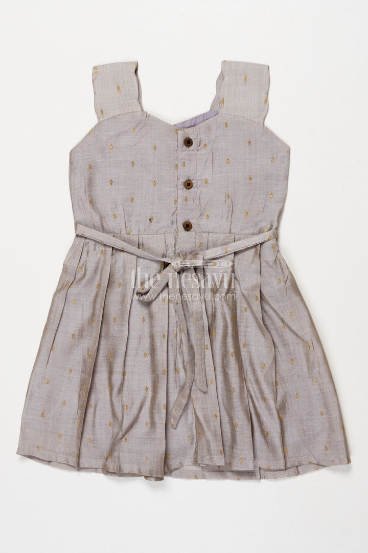The Nesavu Girls Chanderi Frock Chanderi Frock for Toddler Girls for School Ethnic Day and Family Events Nesavu Nesavu chanderi frock for toddler girls perfect for school ethnic day and cultural events