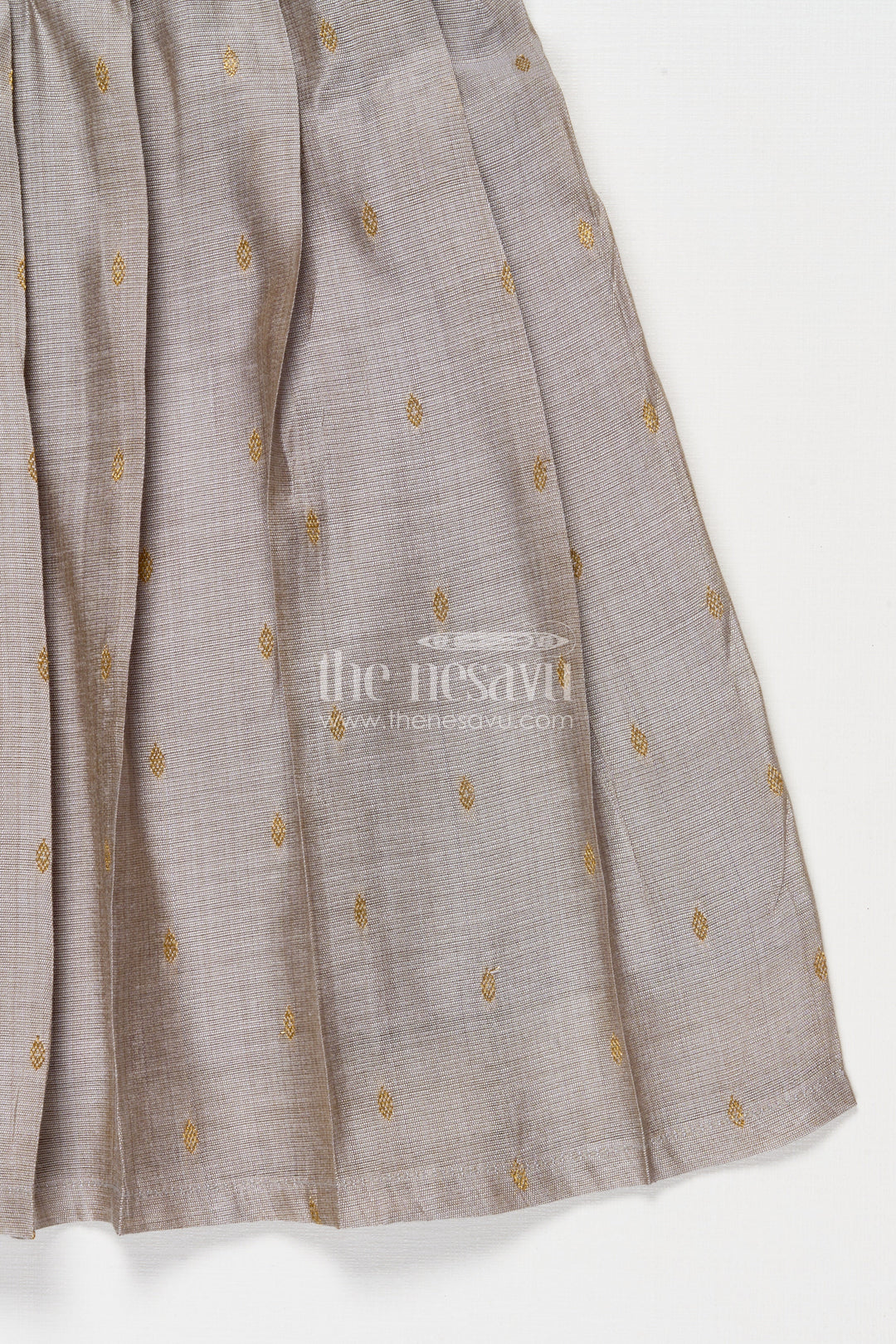 The Nesavu Girls Chanderi Frock Chanderi Frock for Toddler Girls for School Ethnic Day and Family Events Nesavu Nesavu chanderi frock for toddler girls perfect for school ethnic day and cultural events