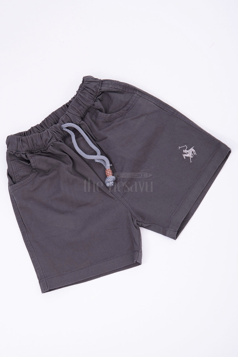 The Nesavu Boys Shorts Classic Charcoal Grey Kids Shorts Nesavu 16 (1Y) / Gray BWS008A-16 Classic Charcoal Grey Kids Shorts - Comfortable and Stylish