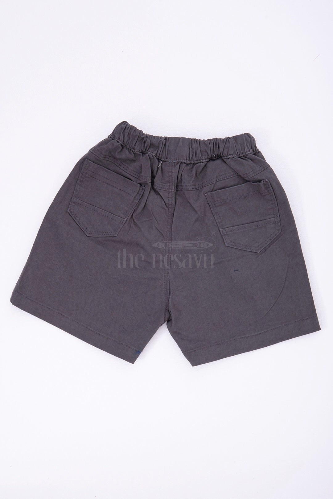 The Nesavu Boys Shorts Classic Charcoal Grey Kids Shorts Nesavu Classic Charcoal Grey Kids Shorts - Comfortable and Stylish